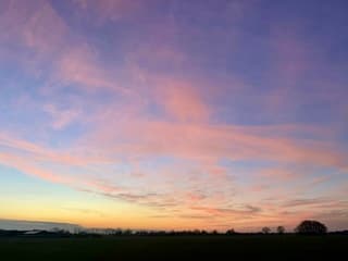 Gekleurde zonsondergang 