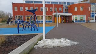 Hier en daar nog wat sneeuw.