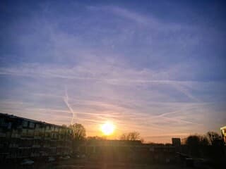 Een mooie zonsondergang 