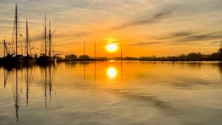 Zonsondergang IJsselmeer 