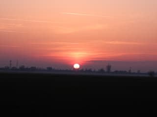 Prachtige zonsondergang in Arnhem