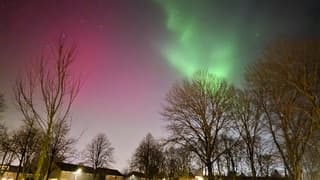 Noorderlicht boven Drachten 