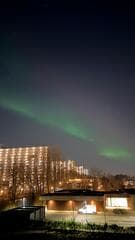 Noorderlicht vanaf balkon