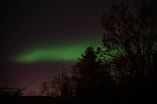 groene poollicht bij Orion van uit Mook