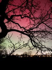 Het noorderlicht in Eelderwolde 