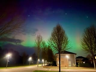 Noorderlicht boven Olst