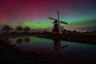 Noorderlicht Krimstermolen Groningen 