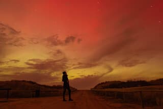 Noorderlicht boven Ameland