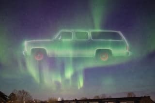 Noorderlicht boven Leidschendam-Voorburg 