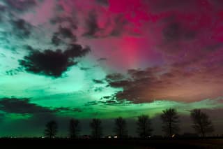 Noorderlicht nabij Sneek 