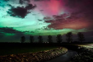 Noorderlicht nabij Sneek 