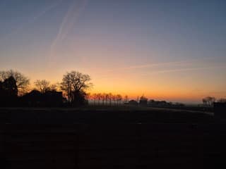 Prachtige luchten in de ochtend