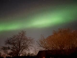 Noorderlicht in de achtertuin 
