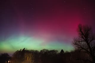 Noorderlicht boven Enschede