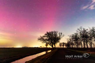 Noorderlicht boven Anjum