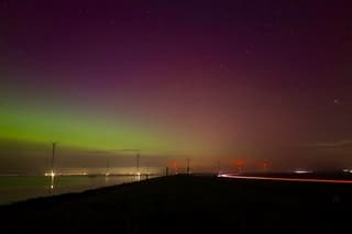 Noorderlicht op de dijk