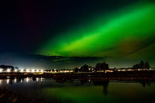 noorderlicht boven de vecht
