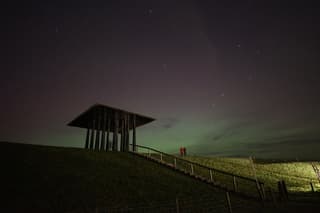 Noorderlicht bij de Dijktempel