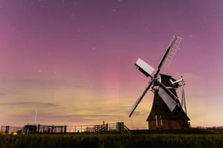 Noorderlicht boven Groningen
