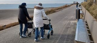 Waterkoude wind, warm aankleden 