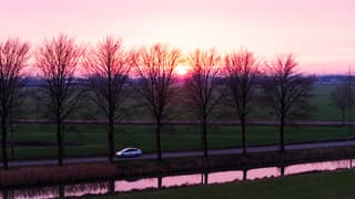 Zonsondergang in Heteren