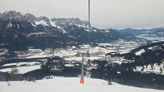 Bewolkt en geen sneeuwval in ellmau