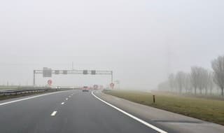 Mistig begin van de dag