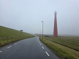 Mistig..aan zee .