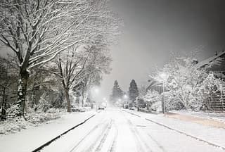 Verrassende laag sneeuw vanochtend 