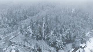 Sneeuw in Austerlitz