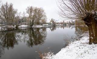 Wel sneeuw en geen ijs voor mooie weerspiegelingen