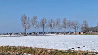 veel sneeuw, en blauwe luch, wow!