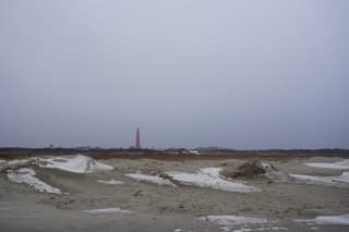 Sneeuw en strand 