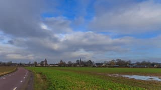Wolken en beetje regen