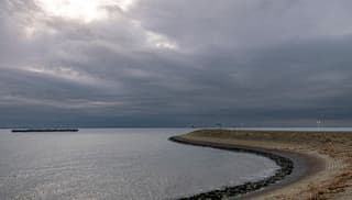 Bewolking vanuit het zuidwesten