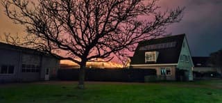 Kasverlichting nooit echt donker in Heemskerk vannacht 