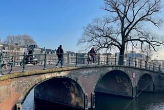 Fel blauwe luchten maar erg koud