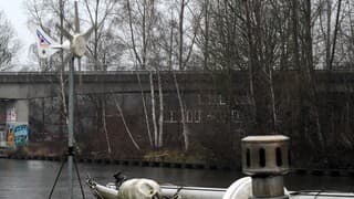 Grijs koud en veel wind