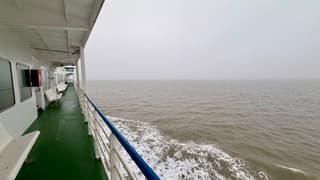 Op de boot naar Terschelling 