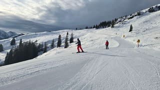 Westendorf met flauw zonnetje