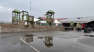 Geen drukte in de speeltuin 