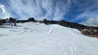 Mooie afdaling jochberg en de zon komt door