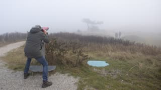 Niet Ver kijken in de dikke mist op Vlieland