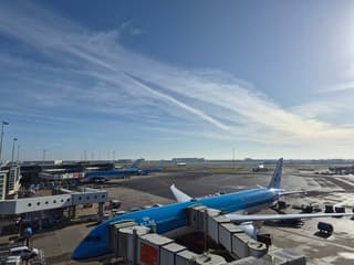 Mooi weer boven Schiphol 