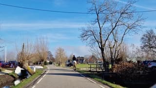 Even eropuit met het paard