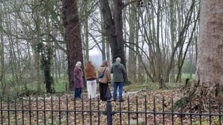  gaan wandelen het werd grijs en heiig