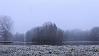 Gorechtpark, Hoogezand, vorst en mist