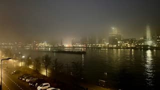 Mistig begin van de dag 