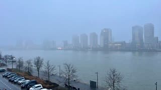 Een klein en nat wereldje  vanochtend 