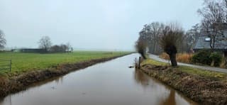 Grijs nat weer in de provincie Groningen vanmiddag 